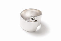 Broad Silver Ball Band