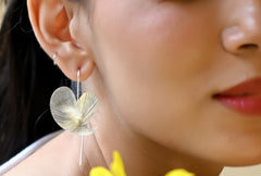 Textured Leaf Earrings