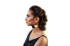 Folded Circles Hoops (Large)