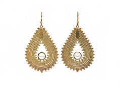 Gold Granulation Petal With Pearls plated