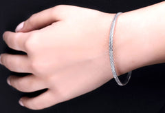 Granule Textured Stamped Bangle