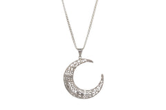 Taarkashi Large Crescent Pendant
