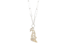 Paperclip chain with Pearl Shell