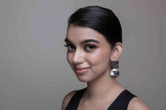 Square and Circle Satin Silver