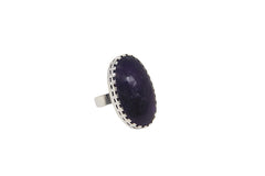 Oval Amethyst In Prong Setting 1 (Adjustable)