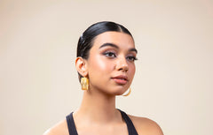 Broad Filigree Hoops Gold Plated