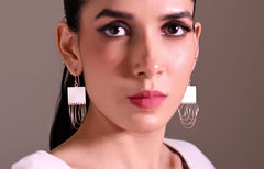 Cutout Square With Hanging Loops