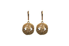 Filigree Ball Drop Earrings (GoldPlated)