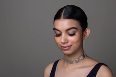 Filigree discs choker