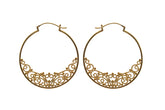 Filigree Hoop Earrings (Gold plated)