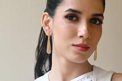 Filigree Long Earrings (GoldPlated)