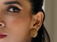 Filigree Oval Posts (Goldplated) 2