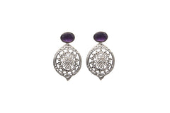 Filigree Posts With Amethyst