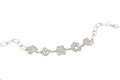 Floral Lace Charms Bracelet