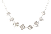 Floral Lace Charms Necklace