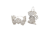 Floral Lace Hoops
