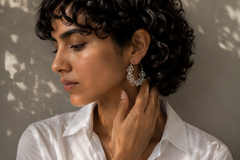 Floral Vine Lace Hoops