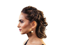 Folded Circles Hoops (Small)