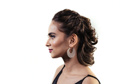 Jaggered Cutout Hoops