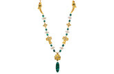 Kundan Mala With Pearls and Malachite