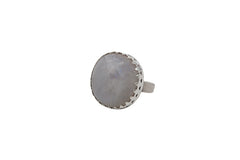 Moonstone In Prong Setting (Adjustable)