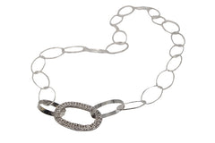 Oval Filigree Disc With Chain Links