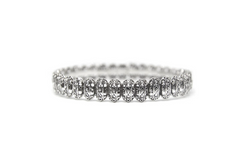 Oval Filigree Discs Bangle