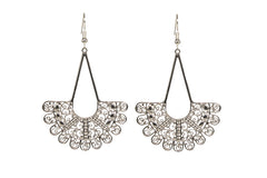 Plated Filigree Hanging Chand Bali