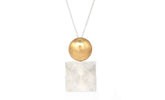 Round And Square Satin Necklace