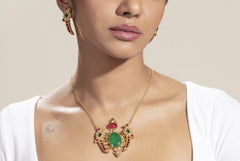 Royal Kundan Parrots Gold plated