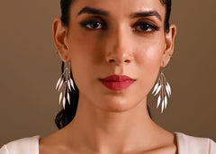Silver Branch Earrings