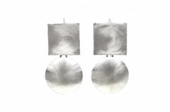 Square and Circle Satin Silver