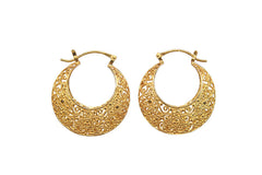 Taarkashi Basket Hoops Gold Plated