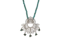 Taarkashi Necklace With Turquoise String
