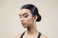 Tapered Earrings With Calcedonia