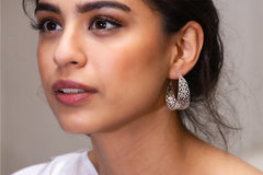 Tapered Filigree Hoops