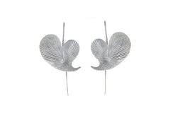 Textured Leaf Earrings