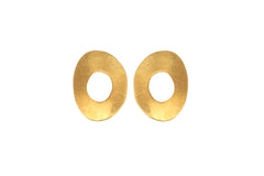 Textured Small Oval Posts (GoldPlated)