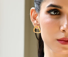 Textured Triangular Posts (GoldPlated)