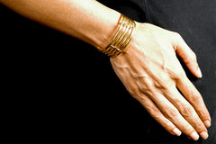 Wire Cuff Gold Plated (Semi Adjustable)