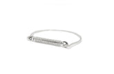 Wire Wrapped Handcuff Bangle
