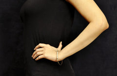 Wire Wrapped Handcuff Bangle