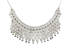 Yasmeen Heavy Necklace With Black Glass Bead