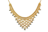 Yasmeen Heavy Necklace With Green Tourmaline (Gold Plated)