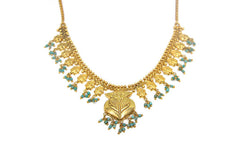 Yasmeen Single Layer Necklace With Turquoise Beads