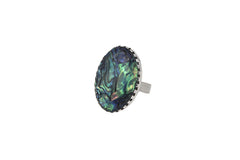 Mother of Pearl In Prong Setting ( Adjustable)