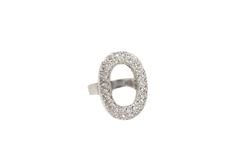 Filigree Oval Disc Ring