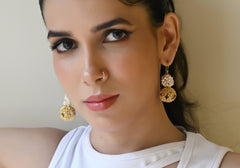 Cluster Pearl And Filigree Ball (Goldplated)