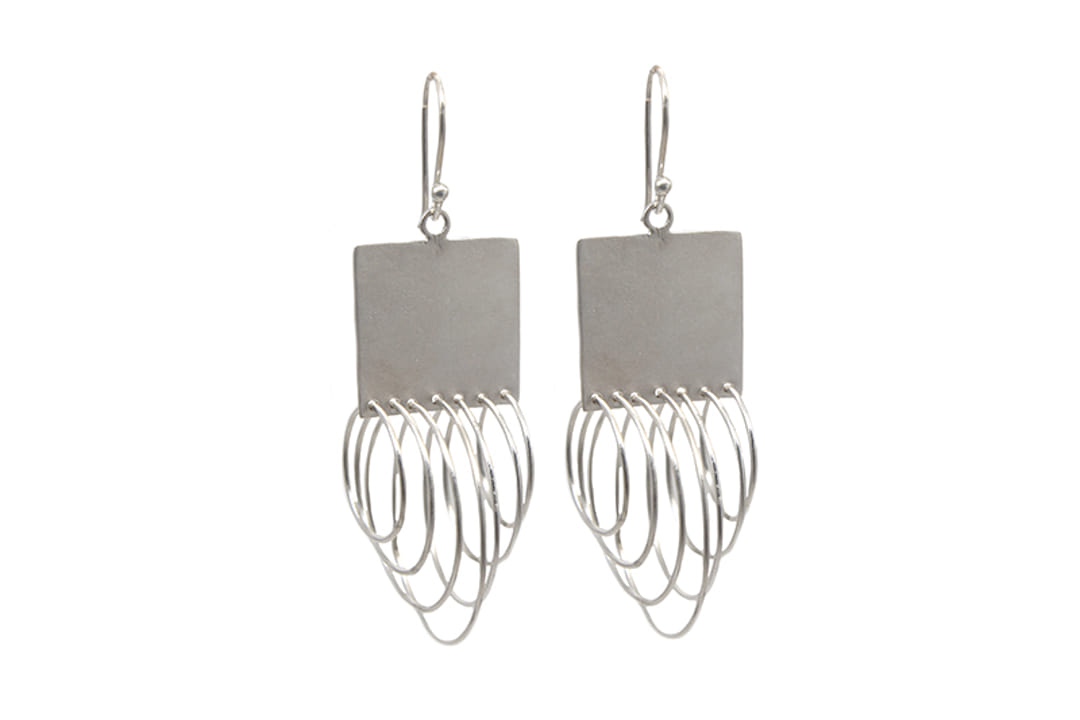 Cutout Square With Hanging Loops