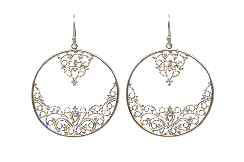 Filigree Hoop Earrings
